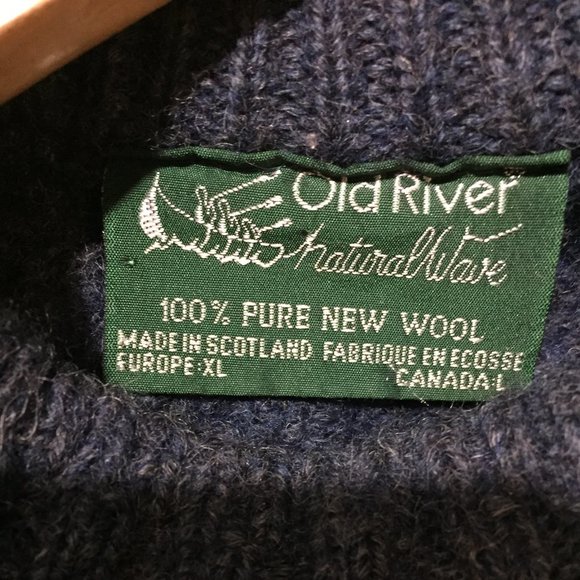 VINTAGE OLD RIVER KNIT WOOL SWEATERS SIZE XL - Picture 6 of 6